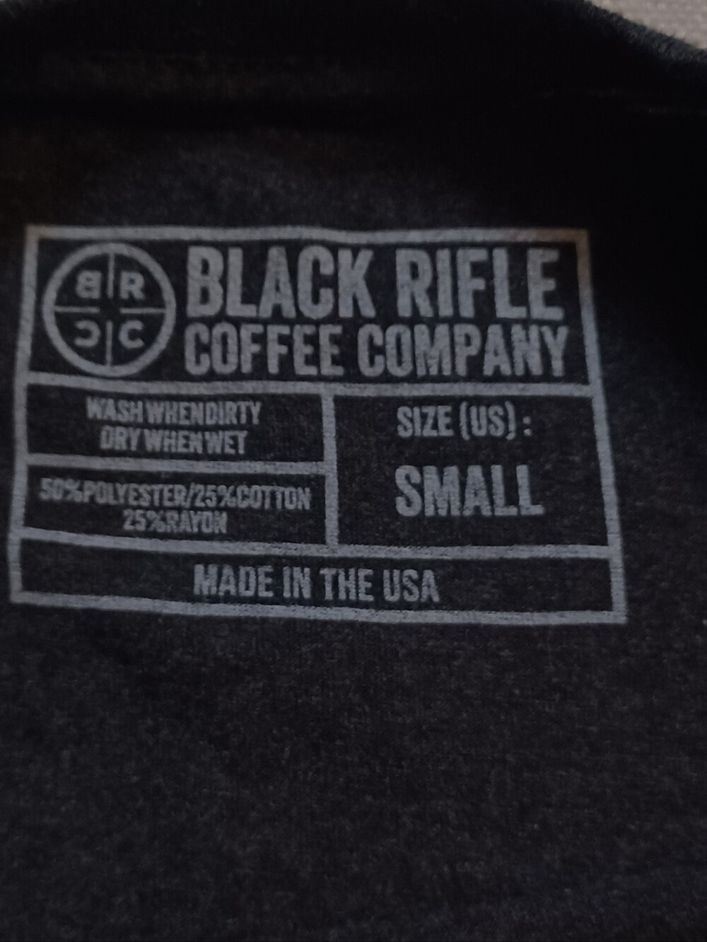 Black Rifle Coffee Company Women's Black Logo Tee - Picture 2 of 6